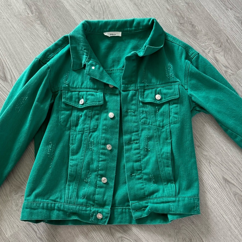 Green Denim Jacket